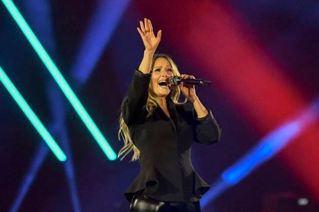 abb: Helene Fischer Saengerin auf der Buehne bei der ARD TV LIve Sendung bei den Schlagerchampions 2026 Das Grosse Fest der Besten auf der Buehne im Velodrom am 10.01.2026 in Berlin Berlin Germany