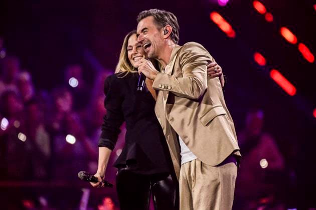 abb: Florian Silbereisen Moderator und Helene Fischer Saengerin auf der Buehne bei der ARD TV LIve Sendung bei den Schlagerchampions 2026 Das Grosse Fest der Besten auf der Buehne im Velodrom am 10.01.2026 in Berlin Berlin Germany *** abb Florian Silbereisen presenter and Helene Fischer singer on stage at the ARD TV LIve program at the Schlagerchampions 2026 Das Grosse Fest der Besten on stage at the Velodrom on 10 01 2026 in Berlin Berlin Germany