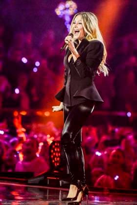 abb: Helene Fischer Saengerin auf der Buehne bei der ARD TV LIve Sendung bei den Schlagerchampions 2026 Das Grosse Fest der Besten auf der Buehne im Velodrom am 10.01.2026 in Berlin Berlin Germany
