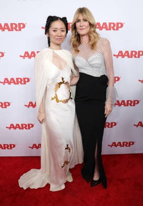 10 January 2026 - Beverly Hills, California - ChloÅ½ Zhao, Laura Dern. 2026 Annual Movies for Grownups Awards with AARP held at Beverly Wilshire, A Four Seasons Hotell in Beverly Hills. Beverly Hills USA - ZUMAa123 20260110_zaa_a123_214 Copyright: xADx