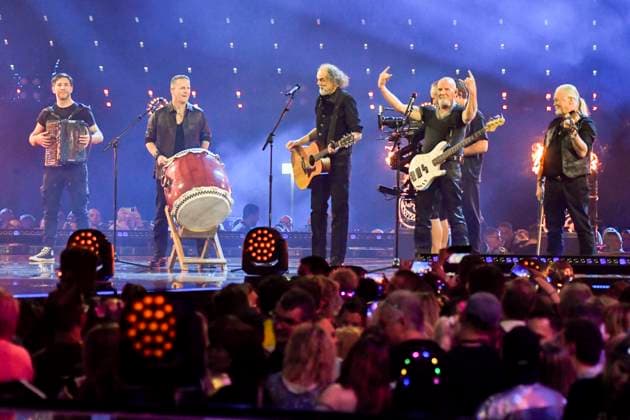 abb: Santiano Saenger auf der Buehne bei der ARD TV LIve Sendung bei den Schlagerchampions 2026 Das Grosse Fest der Besten auf der Buehne im Velodrom am 10.01.2026 in Berlin Berlin Germany