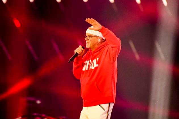 abb: DJ Ötzi Oetzi Saenger auf der Buehne bei der ARD TV LIve Sendung bei den Schlagerchampions 2026 Das Grosse Fest der Besten auf der Buehne im Velodrom am 10.01.2026 in Berlin Berlin Germany
