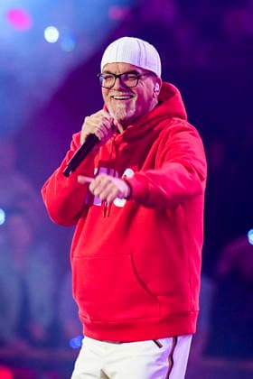 abb: DJ Ötzi Oetzi Saenger auf der Buehne bei der ARD TV LIve Sendung bei den Schlagerchampions 2026 Das Grosse Fest der Besten auf der Buehne im Velodrom am 10.01.2026 in Berlin Berlin Germany