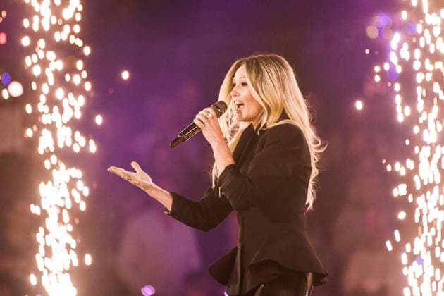 abb: Helene Fischer Saengerin auf der Buehne bei der ARD TV LIve Sendung bei den Schlagerchampions 2026 Das Grosse Fest der Besten auf der Buehne im Velodrom am 10.01.2026 in Berlin Berlin Germany