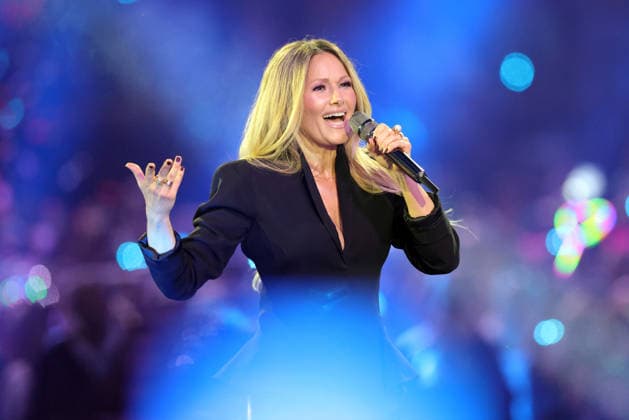Schlagerchampions 2026 Das grosse Fest der Besten Helene Fischer (deutsche Schlagersängerin) ganz in schwarz gekleidet. ARD ORF2-Musikshow Schlagerchampions - Das grosse Fest der Besten. Von Florian Silbereisen moderierte Live-Sendung vom 10. Januar 2026 aus dem Velodrom Berlin, Deutschland.