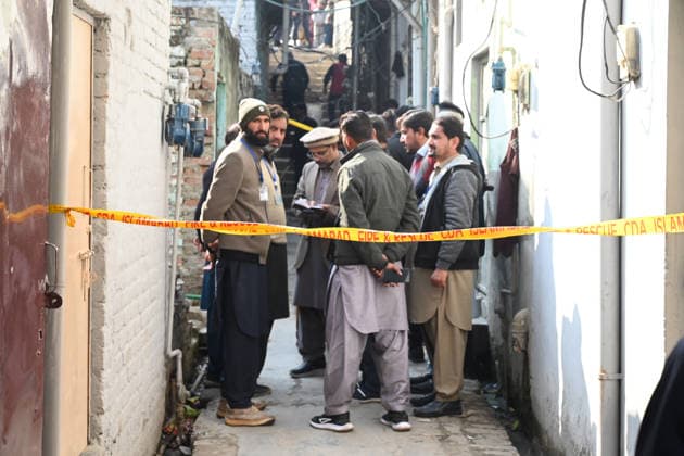 Gas cylinder explosion at Islamabad wedding kills eight, including bride and groom ISLAMABAD, PAKISTAN, JANUARY 11: A view following a powerful gas cylinder explosion at a wedding function in a neighborhood of Islamabad on January 11, 2026. The blast killed eight people, including the bride and groom and their grandparents, injured 12 others, and caused the collapse of adjoining houses. Muhammad Reza Anadolu Islamabad Pakistan. Editorial use only. Please get in touch for any other usage.  Copyright: x2026xAnadoluxMuhammadxRezax