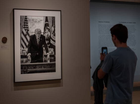 January 11, 2026, Washington, District of Columbia, USA: A newly unveiled photographic portrait of the U.S. president is on display at the Smithsonian National Portrait Gallery in Washington, D.C., on January 11, 2026. Washington USA - ZUMAl312 20260111_znp_l312_013 Copyright: xAndrewxLeydenx