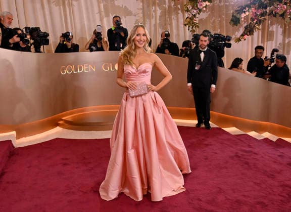 Nikki Glaser attends the 83rd annual Golden Globe Awards at the Beverly Hilton Hotel in Beverly Hills, California on Sunday, January 11, 2026.  LAP20260111443 JIMxRUYMEN