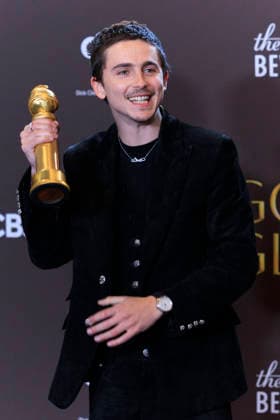 January 11, 2026, Beverly Hills, California, USA: Timothee Chalamet in the press room during the 83rd Annual Golden Globe Awards on Sunday, January 11, 2026, at the Beverly Hilton in Beverly Hills, California. ARIANA RUIZ BNS PI Beverly Hills USA - ZUMAp124 20260111_zaa_p124_291 Copyright: xArianaxRuizx