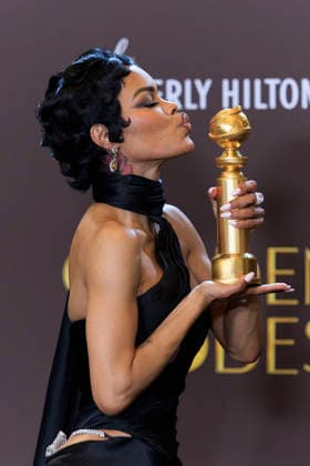 January 11, 2026, Beverly Hills, California, USA: Teyana Taylor in the press room during the 83rd Annual Golden Globe Awards on Sunday, January 11, 2026, at the Beverly Hilton in Beverly Hills, California. ARIANA RUIZ BNS PI Beverly Hills USA - ZUMAp124 20260111_zaa_p124_333 Copyright: xArianaxRuizx