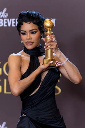 January 11, 2026, Beverly Hills, California, USA: Teyana Taylor in the press room during the 83rd Annual Golden Globe Awards on Sunday, January 11, 2026, at the Beverly Hilton in Beverly Hills, California. ARIANA RUIZ BNS PI Beverly Hills USA - ZUMAp124 20260111_zaa_p124_335 Copyright: xArianaxRuizx