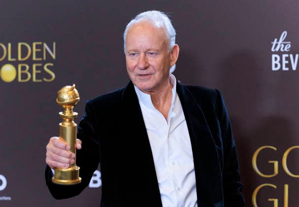 January 11, 2026, Beverly Hills, California, USA: Stellan Skarsgard in the press room during the 83rd Annual Golden Globe Awards on Sunday, January 11, 2026, at the Beverly Hilton in Beverly Hills, California. ARIANA RUIZ BNS PI Beverly Hills USA - ZUMAp124 20260111_zaa_p124_364 Copyright: xArianaxRuizx