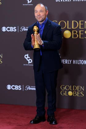 January 11, 2026, Beverly Hills, California, USA: Stephen Graham in the press room during the 83rd Annual Golden Globe Awards on Sunday, January 11, 2026, at the Beverly Hilton in Beverly Hills, California. ARIANA RUIZ BNS PI Beverly Hills USA - ZUMAp124 20260111_zaa_p124_370 Copyright: xArianaxRuizx