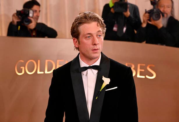 Jeremy Allen White attends the 83rd annual Golden Globe Awards at the Beverly Hilton Hotel in Beverly Hills, California on Sunday, January 11, 2026.  LAP20260111578 JIMxRUYMEN