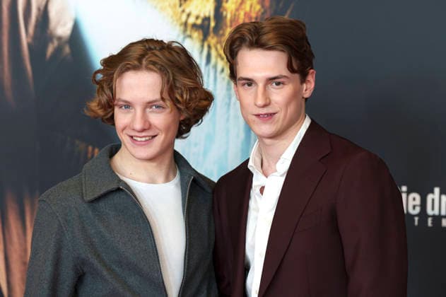 Levi Brandl und Nevio Wendt bei der Premiere des Kinofilms Die drei ??? - Toteninsel im Mathäser Filmpalast. München, 11.01.2026