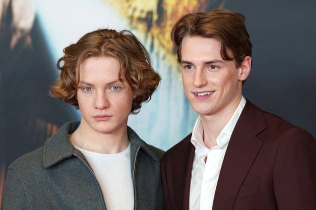 Levi Brandl und Nevio Wendt bei der Premiere des Kinofilms Die drei ??? - Toteninsel im Mathäser Filmpalast. München, 11.01.2026