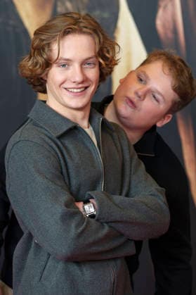 Levi Brandl und Julius Weckauf bei der Premiere des Kinofilms Die drei ??? - Toteninsel im Mathäser Filmpalast. München, 11.01.2026