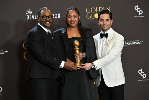 83rd Annual Golden Globes - Press Room Ryan Coogler, Zinzi Coogler and Sev Ohanian in the press room at the 83rd Golden Globe Awards at the Beverly Hilton Hotel on January 11, 2025 in Beverly Hills, CA. Beverly Hills Beverly Hilton Hotel California USA Copyright: xLISAxOConnor AFF-USA.comx