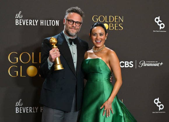 83rd Annual Golden Globes - Press Room Seth Rogen and Chase Sui Wonders in the press room at the 83rd Golden Globe Awards at the Beverly Hilton Hotel on January 11, 2025 in Beverly Hills, CA. Beverly Hills Beverly Hilton Hotel California USA Copyright: xLISAxOConnor AFF-USA.comx