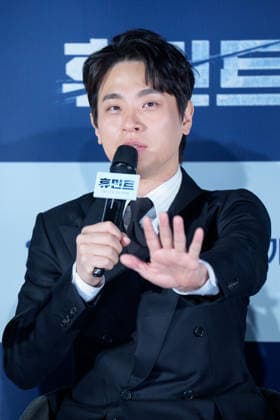 HUMINT film press conference SEOUL, SOUTH KOREA, JAN 12: South Korean actor Park Jeong-min during HUMINT film press conference at the Lotte Cinema in Seoul, South Korea, on January 12, 2026. Seoul the Lotte Cinema South Korea 8251_286270 Copyright: xStevexChoxKyewoong PentaxPressx
