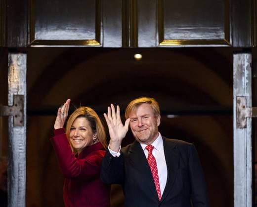 AMSTERDAM King Willem-Alexander and Queen Maxima arrive at the Royal Palace for the traditional New Year s reception. The royal couple will receive several hundred guests from politics and public administration, as well as from various sectors of Dutch society. REMKO DE WAAL ANP netherlands out - belgium out  Copyright: xx x547280617x originalFilename: 547280617.jpg