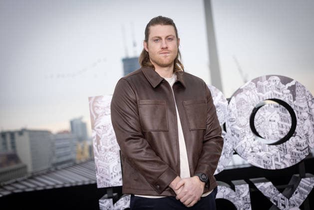 Photocall A KNIGHT OF THE SEVEN KINGDOMS Peter Claffey ( Dunk ) Photocall A KNIGHT OF THE SEVEN KINGDOMS auf dem Dach des Humboldt Forums in Berlin Datum: 12.01.2026 Copyright: xEventpressxFuhrx
