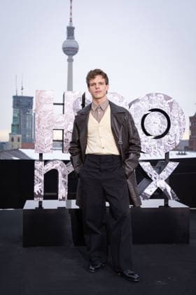 Photocall A KNIGHT OF THE SEVEN KINGDOMS Finn Bennett ( Aerion Targaryen ) Photocall A KNIGHT OF THE SEVEN KINGDOMS auf dem Dach des Humboldt Forums in Berlin Datum: 12.01.2026 Copyright: xEventpressxFuhrx