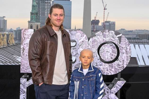 abb: Peter Claffey und Dexter Sol Ansell beim Fotocalls zum Start von HBO Max A Knight of the Seven Kingdoms der US amerikanischen Fantasyserie mein munus Graden auf der winterlichen Dachterrasse des Humboldt- Forum Berlin am 12.01.2026 Berlin Deutschland