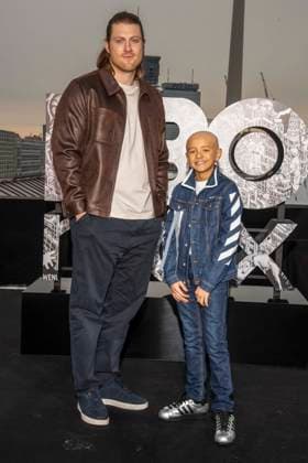 abb: Peter Claffey und Dexter Sol Ansell beim Fotocalls zum Start von HBO Max A Knight of the Seven Kingdoms der US amerikanischen Fantasyserie mein munus Graden auf der winterlichen Dachterrasse des Humboldt- Forum Berlin am 12.01.2026 Berlin Deutschland
