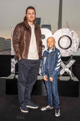 abb: Peter Claffey und Dexter Sol Ansell beim Fotocalls zum Start von HBO Max A Knight of the Seven Kingdoms der US amerikanischen Fantasyserie mein munus Graden auf der winterlichen Dachterrasse des Humboldt- Forum Berlin am 12.01.2026 Berlin Deutschland