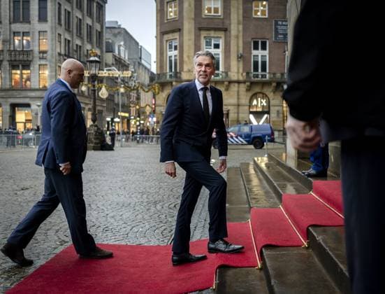 AMSTERDAM Caretaker Prime Minister Dick Schoof arrives at the Royal Palace for the traditional New Year s reception by King Willem-Alexander and Queen Maxima. The royal couple will receive several hundred guests from politics and public administration, and from various sectors of Dutch society. REMKO DE WAAL ANP netherlands out - belgium out  Copyright: xx x547305733x originalFilename: 547305733.jpg