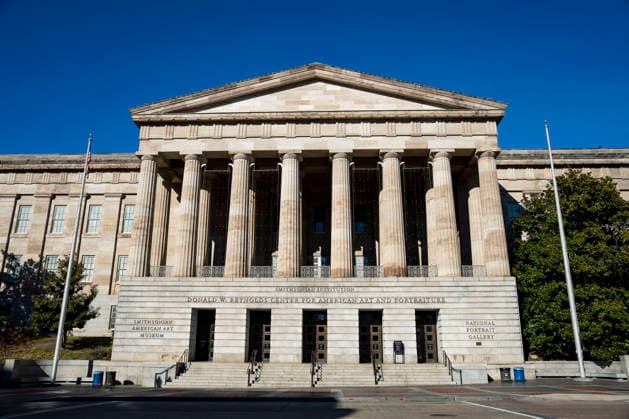 The the Smithsonian National Portrait Gallery is seen in Washington, DC on Monday, January 12, 2026. The museum removed reference to Trump s two impeachments during his first term from the accompanying portrait plaque when replacing their portrait of him in their America s Presidents exhibit.  WAP20260112426 BONNIExCASH