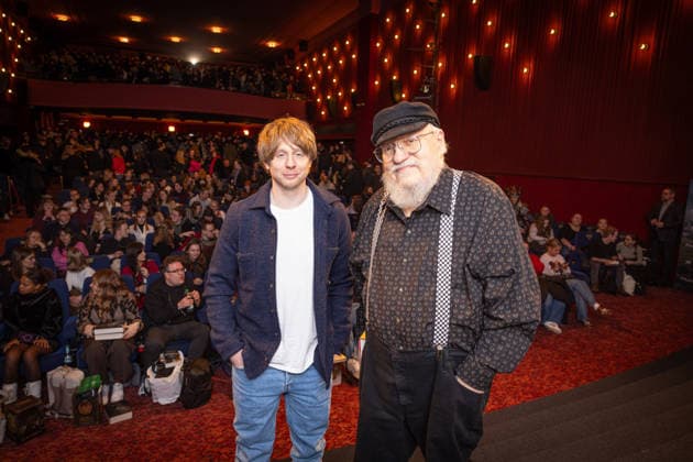 Fanevent A KNIGHT OF THE SEVEN KINGDOMS George R.R. Martin (Writer Executive Producer) und Ira Parker (Co-Creator Showrunner Executive Producer) Fanevent Lesung und Q&A Script to Screen von A KNIGHT OF THE SEVEN KINGDOMS im Delphi Kino in Berlin Datum: 12.01.2026 Copyright: xEventpressxFuhrx