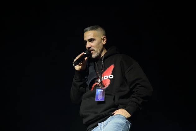 Anis Ferchichi alias Bushido bei einem Konzert in der Uber Arena in Berlin, 12. Januar 2026. Bushido Konzert Berlin