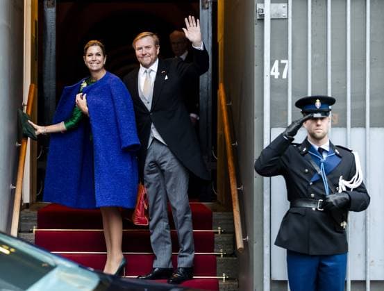 AMSTERDAM King Willem-Alexander and Queen Maxima arrive at the Royal Palace on Dam Square for the New Year s reception. The royal couple receives members of the diplomatic corps of foreign diplomats. REMKO DE WAAL ANP netherlands out - belgium out  Copyright: xx x547360319x originalFilename: 547360319.jpg