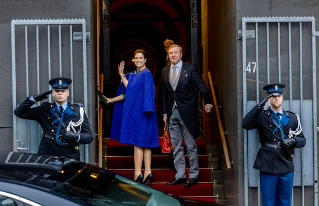 13-01-2026 Amsterdam Queen Maxima and King Willem-Alexander arriving for the new years reception for the Corps Diplomatique at the royal palace in Amsterdam. Â  Copyright: xPPEx