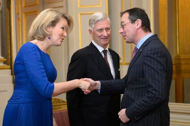 The King and Queen Of Belgium Receive The Leaders Of The European Institutions BRUSSELS, BELGIUM - JANUARY 13 : King Philippe of Belgium and Queen Mathilde of Belgium pictured receiving Wouter Beke (CD&V), on January 13, 2026 in Brussels, Belgium, 13 01 2026 Brussels Belgium  Copyright: xPhilipxReynaersx