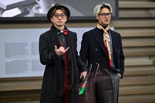 Foto IPP - Lisa Guglielmi Gruppo Editoriale LiveMedia Florence 13 01 2026 Nella foto: Fashion people at Pitti Immagine Uomo 109 Italy Photo Press - World Copyright Pitti Immagine Uomo 109 News