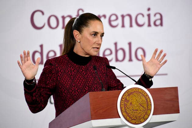 Mexico™s President Claudia Sheinbaum Holds News Conference President of Mexico, Claudia Sheinbaum Pardo, speaks during a news conference about the National Health System and its modernization at the National Palace. on January 13, 2026, in Mexico City, Mexico. (Photo by Luis Barron Eyepix Group) Copyright: xLuisxBarronx xEyepixxGroupx LB_13012026_174699
