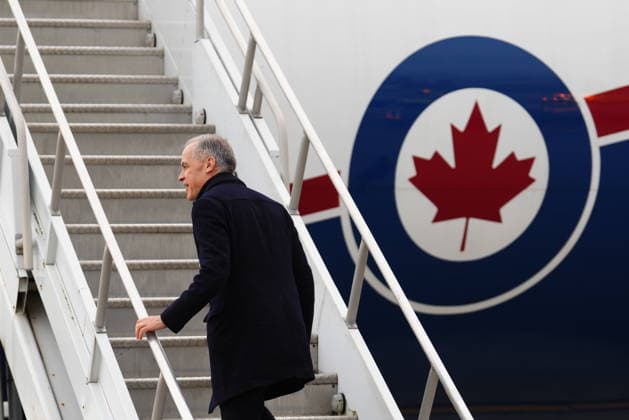 January 13, 2021, Richmond, Bc, Canada: Prime Minister Mark Carney departs Vancouver International Airport, in Richmond, B.C., on Tuesday, Jan. 13, 2026, on a nine-day trip to China, Qatar and Switzerland. Richmond Canada - ZUMAc35_ 20210113_zaf_c35_167 Copyright: xSeanxKilpatrickx