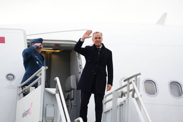 January 13, 2021, Richmond, Bc, Canada: Prime Minister Mark Carney departs Vancouver International Airport, in Richmond, B.C., on Tuesday, Jan. 13, 2026, on a nine-day trip to China, Qatar and Switzerland. Richmond Canada - ZUMAc35_ 20210113_zaf_c35_166 Copyright: xSeanxKilpatrickx