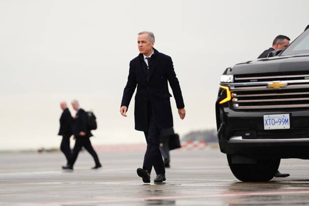 January 13, 2021, Richmond, Bc, Canada: Prime Minister Mark Carney departs Vancouver International Airport, in Richmond, B.C., on Tuesday, Jan. 13, 2026, on a nine-day trip to China, Qatar and Switzerland. Richmond Canada - ZUMAc35_ 20210113_zaf_c35_170 Copyright: xSeanxKilpatrickx