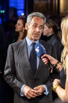 Figaro s 200Th Anniversary Evening Nicolas Sarkozy attends Figaro s 200Th Anniversary Evening at Grand Palais on January 13, 2025 in Paris, France. Photo by Nasser Berzane ABACAPRESS.COM Paris France  Copyright: xBerzanexNasser ABACAx