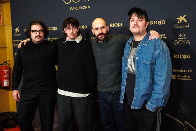 January 13, 2026, Madrid, Spain: Jorge Acosta, Alejandro Buera, Manuel Manrique and Alberto Torres attend the photocall of the nominees for the 40th Goya Awards, Madrid. Madrid Spain - ZUMAs197 20260113_aaa_s197_177 Copyright: xMarcoxBaradax