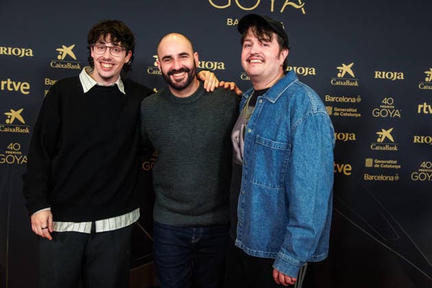 January 13, 2026, Madrid, Spain: Alejandro Buera, Manuel Manrique and Alberto Torres attend the photocall of the nominees for the 40th Goya Awards, Madrid. Madrid Spain - ZUMAs197 20260113_aaa_s197_192 Copyright: xMarcoxBaradax
