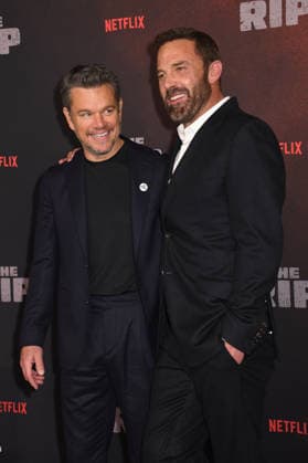 NEW YORK, NY - JANUARY 13: Matt Damon and Ben Affleck at the Netflix World premiere of The Rip at Alice Tully Hall on January 13, 2026 in New York City. Copyright: xMediaPunchx