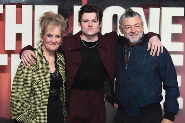 Lorraine Ashbourne, Louis Ashbourne Serkis und Andy Serkis bei der Weltpremiere des Kinofilms 28 Years Later: The Bone Temple im BFI IMAX. London, 13.01.2026