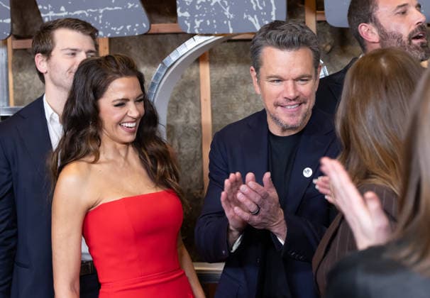 Arrivals for the World Premiere Of The Rip Featuring: Luciana Barroso, Matt Damon Where: New York, New York, United States When: 13 Jan 2026 Credit: Janet Mayer INSTARimages.com EDITORIAL USE ONLY. NOT FOR USE BY NEWSPAPERS BASED IN THE UK. Copyright: xx instar55380862