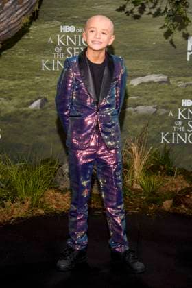 abb: Dexter Sol Ansell auf dem schwarzen Teppich bei der Kinostart der Weltpremiere von HBO Max A Knight of the Seven Kingdoms der US amerikanischen Fantasyserie im Zoo Palaast am 13.01.2025 in Berlin Berlin Deutschland