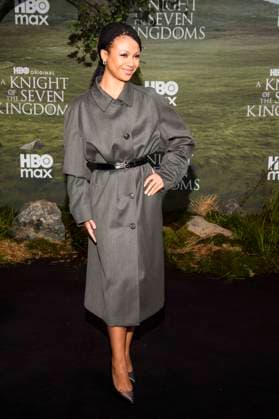 abb: Myha™la Myhala Herrold zu Gast auf dem schwarzen Teppich bei der Kinostart der Weltpremiere von HBO Max A Knight of the Seven Kingdoms der US amerikanischen Fantasyserie im Zoo Palaast am 13.01.2025 in Berlin Berlin Deutschland